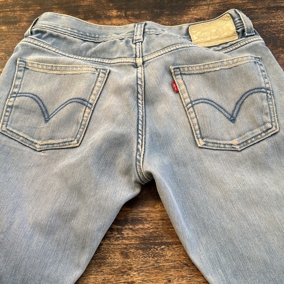 Rare vintage Levi’s 511 faded perfectly distressed jeans size 34 unisex straight - Picture 10 of 17